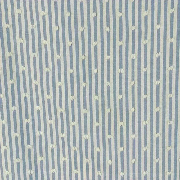 Lily Pulitzer Ginger Cotton Stretch Top flounce sleeve blue white Women's small - Picture 7 of 13